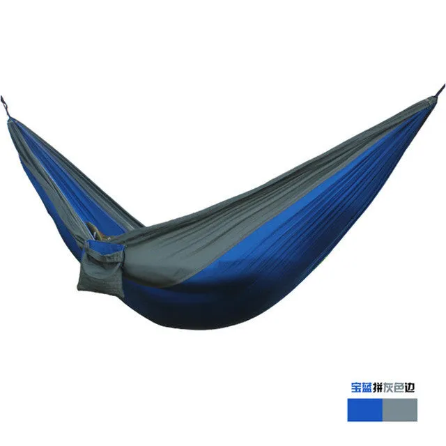 24 Color 2 People Portable Parachute Hammock Camping Survival Garden Flyknit Hunting Leisure Hamac Travel Double Person Hamak