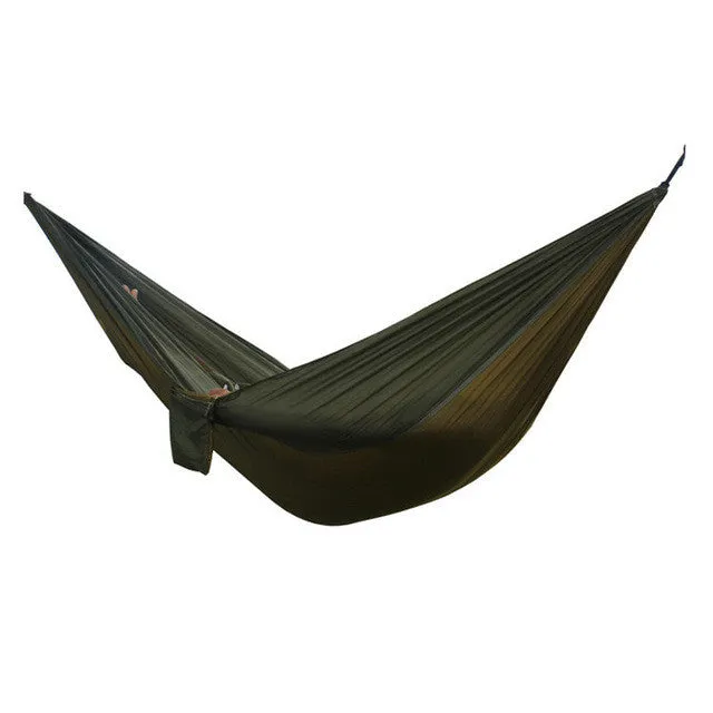 24 Color 2 People Portable Parachute Hammock Camping Survival Garden Flyknit Hunting Leisure Hamac Travel Double Person Hamak