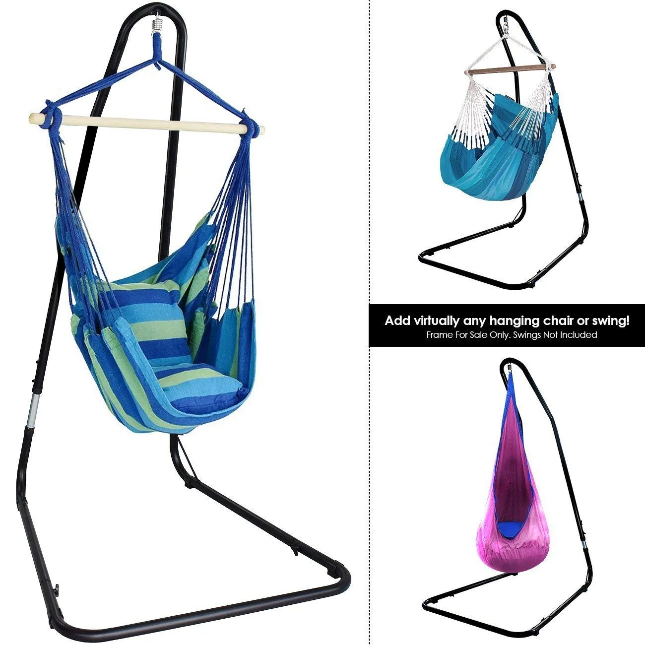 Adjustable Hammock Chair Stand Frame