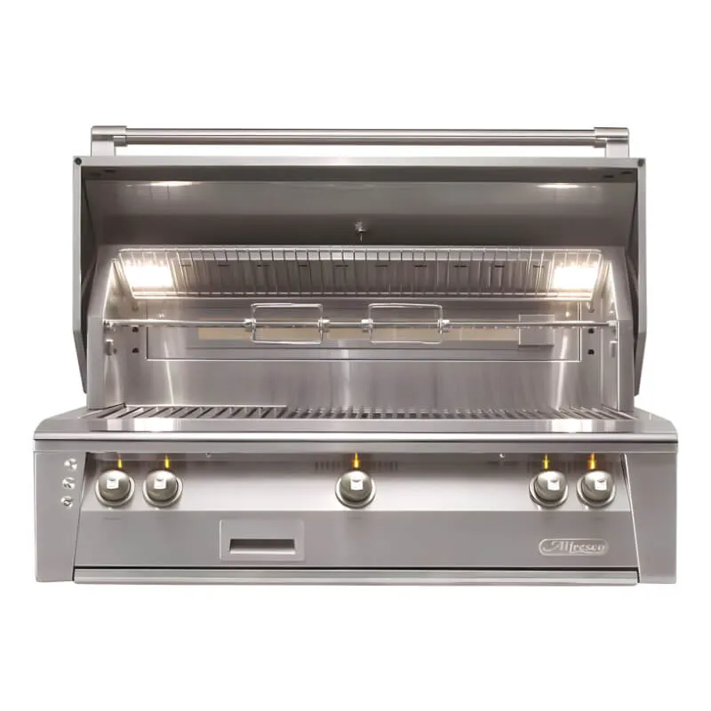 Alfresco ALXE 42-Inch Built-In Gas Grill With Sear Zone And Rotisserie