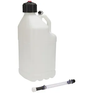 Allstar Performance Utility Jug - 5 Gallon - Square - Clear - Filler Hose