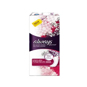 Always Discreet for Sensitive Bladder - Liners Plus (20 Pack)