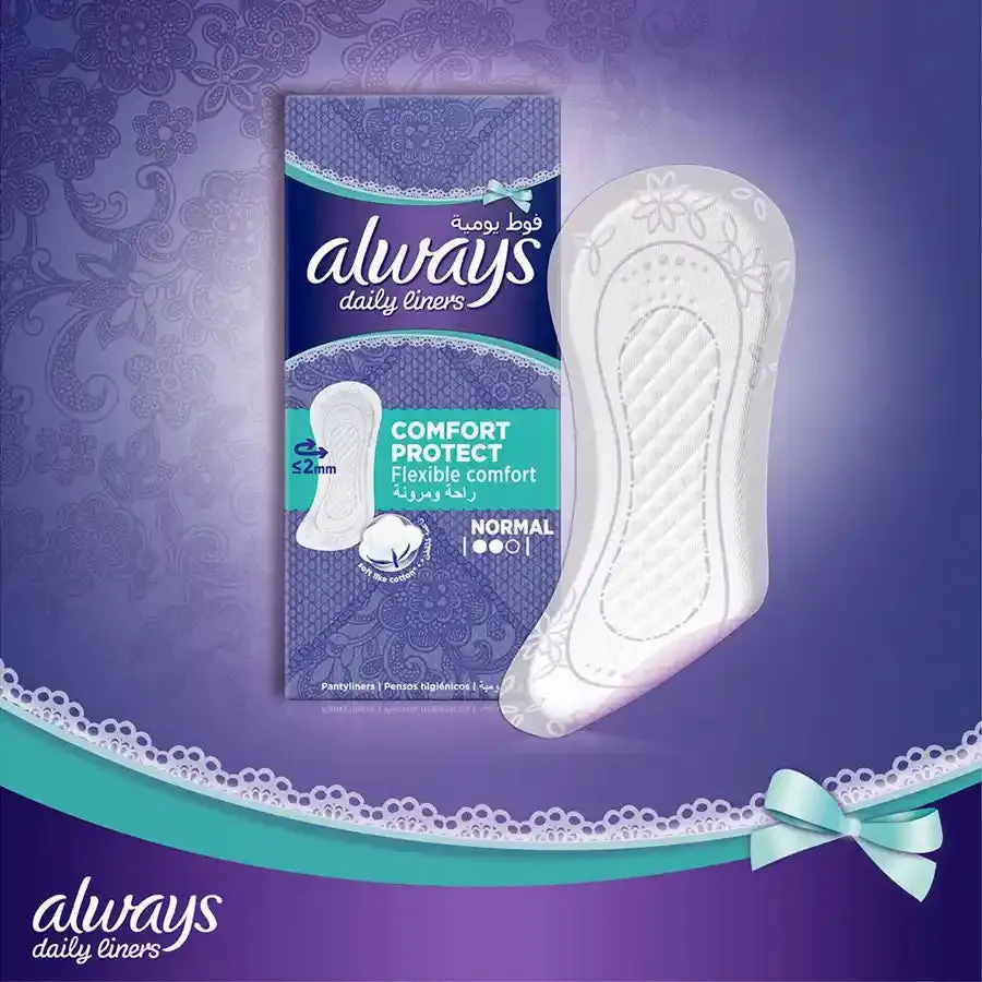 Always Liners Comfort Protect Unscented - 40's