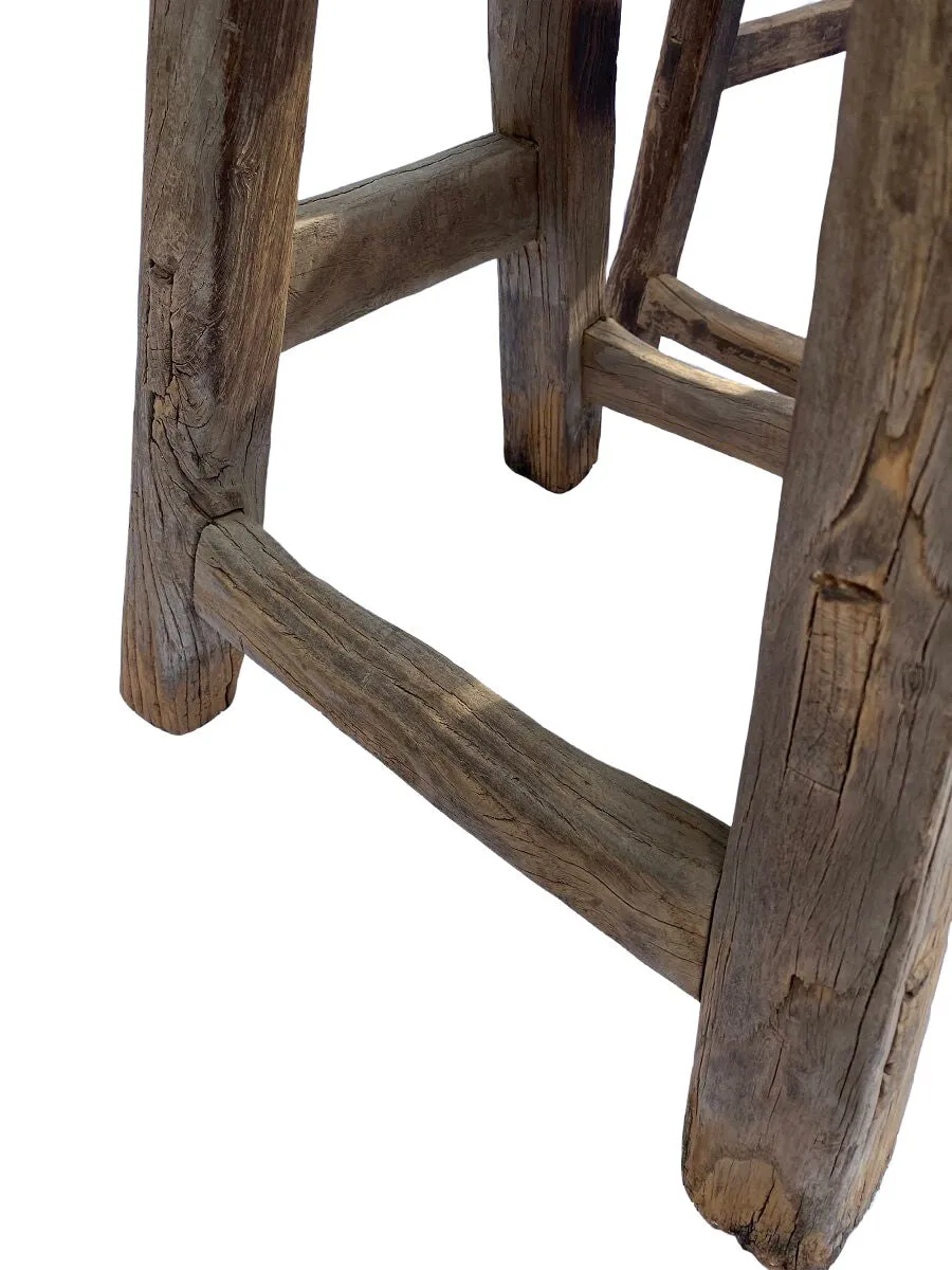 Antique Rustic Stool (45-55cm)