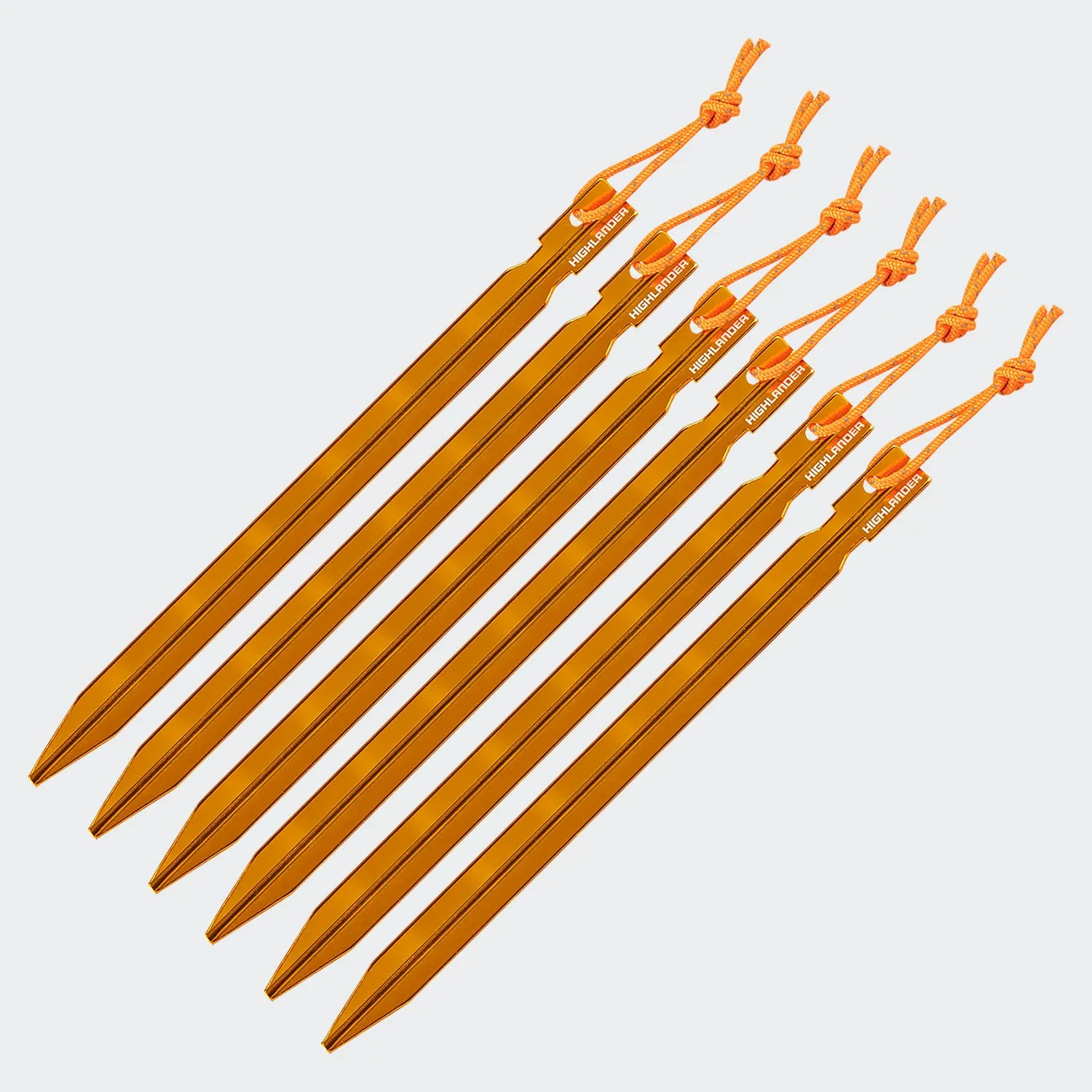 ARROW ALUMINIUM PEGS 18CM / 7INCH - 6 PACK