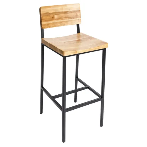 BFM Seating JS33BNTW-SB Bar Stool