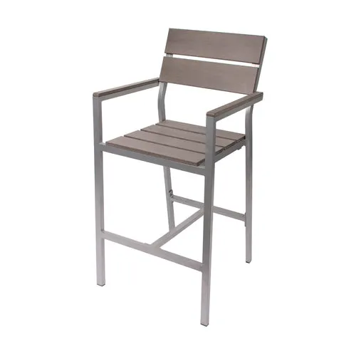 BFM Seating PH201BGRTK-SG Bar Stool