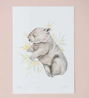 Bindi Wombat A3 Giclee Print