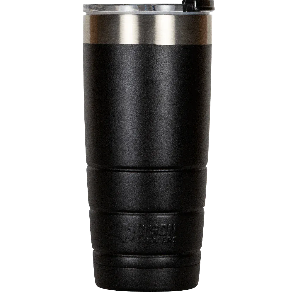 Bison Coolers Black 22oz Bison Tumbler Double-Wall Vacuum - 992101