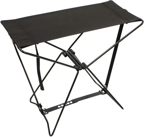 Black - Military Mini Portable Folding Camp Stool