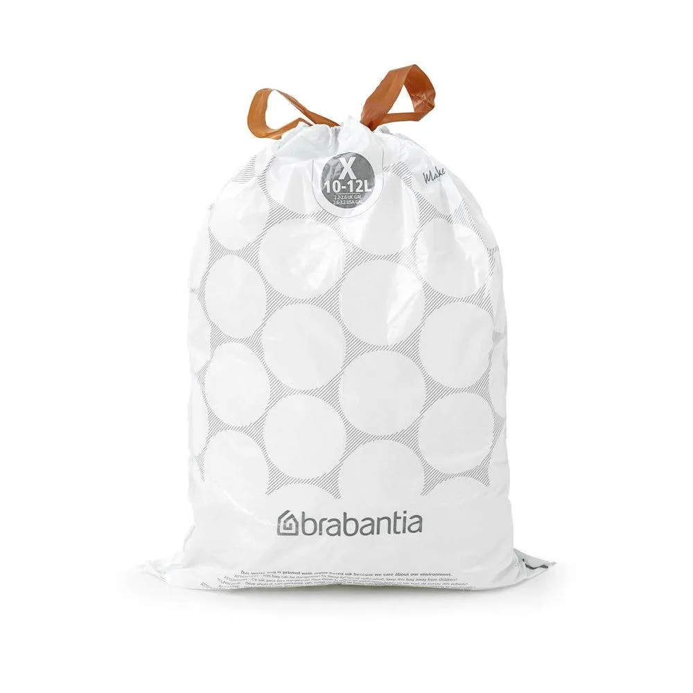 Brabantia 10-12L Perfect Fit Bin Liners Code X 40 Pack