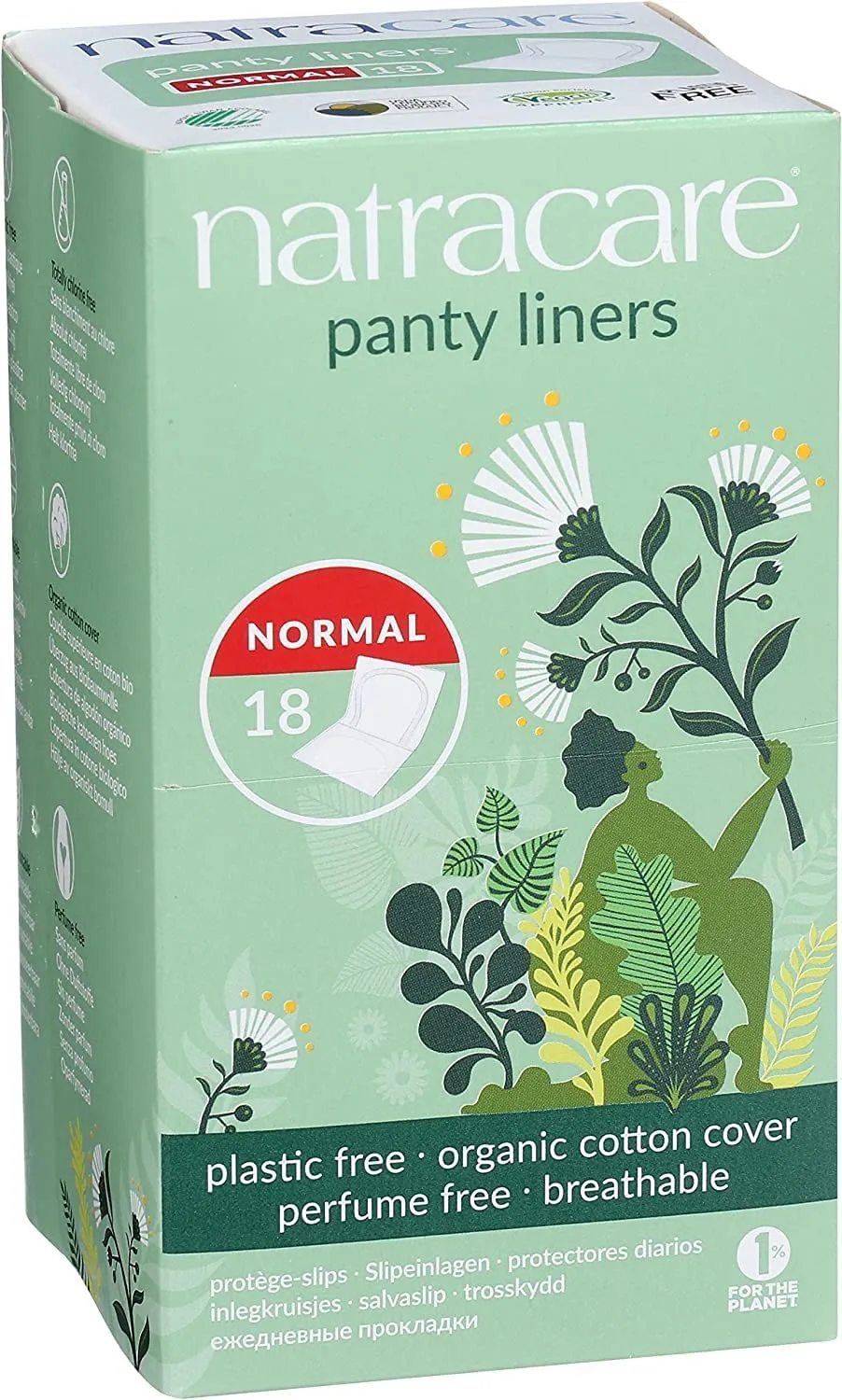 [Bundle Of 3] Natracare Panty Liners with Organic Cotton Cover - Normal and Wrapped (18pcs x 3)