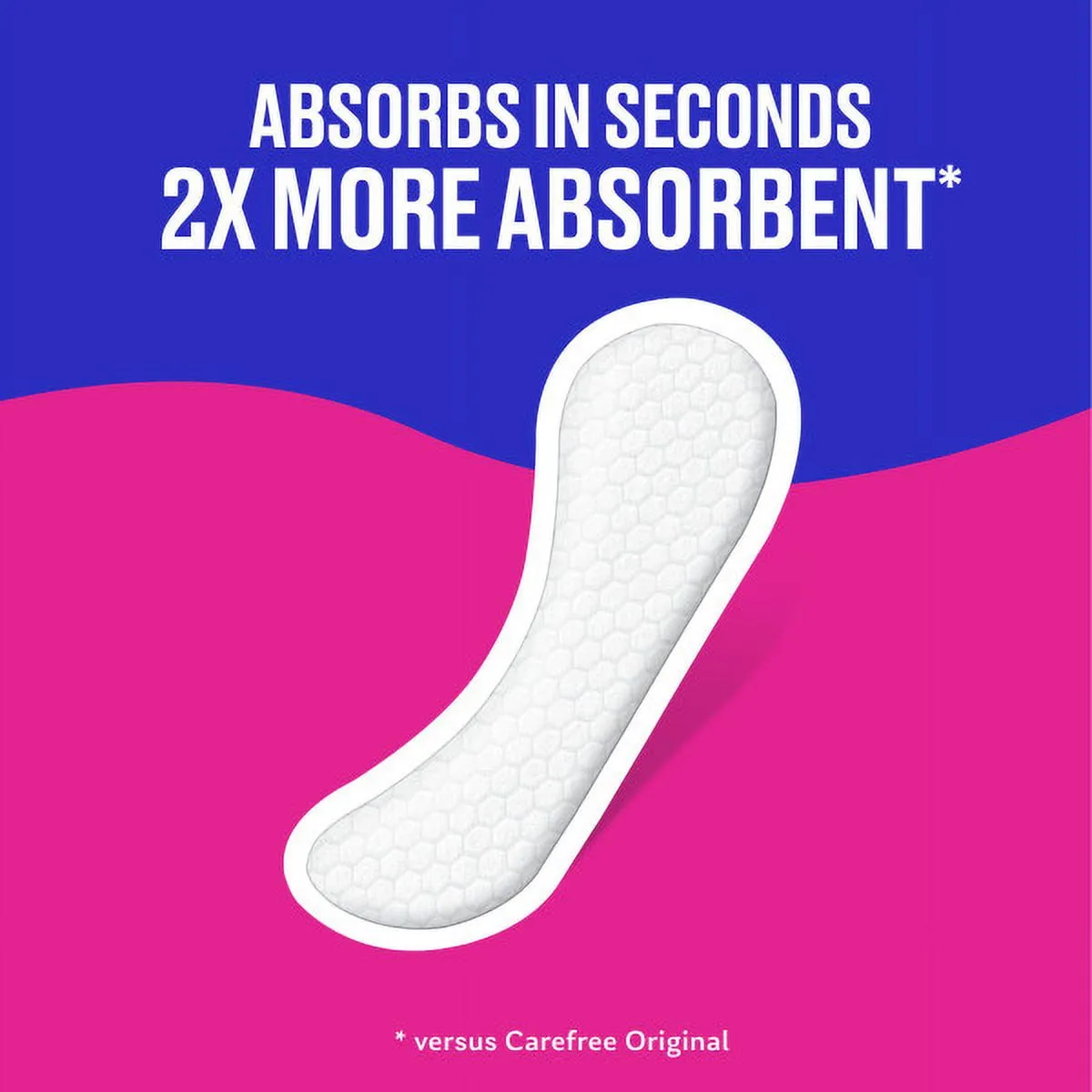 CAREFREE® Panty Liners, Extra Long, Unscented, 8 Hour Odor Control, 36ct