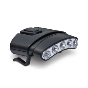 Cyclops 5 Bulb Hat Clip Light Black