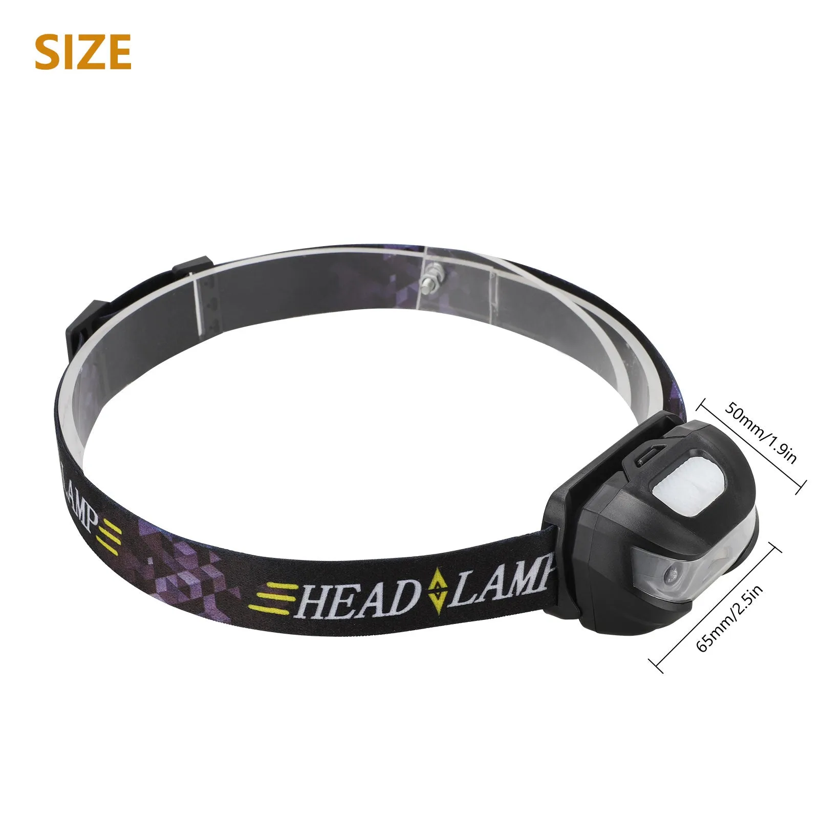 EEEKit Headlamp Flashlight, USB Rechargeable LED Head Torch, IPX4 Waterproof Multiple Modes Headlight with Adjustable Headband & Angle for Outdoors Camping Hiking Fishing Cycling Running Emergency