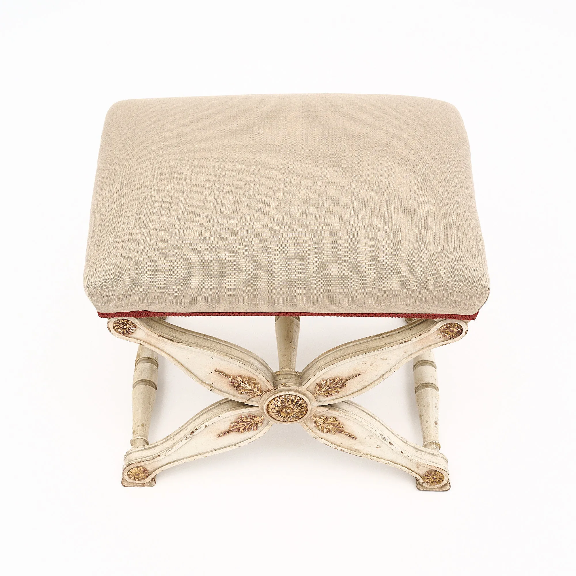 French Antique Curule Stool