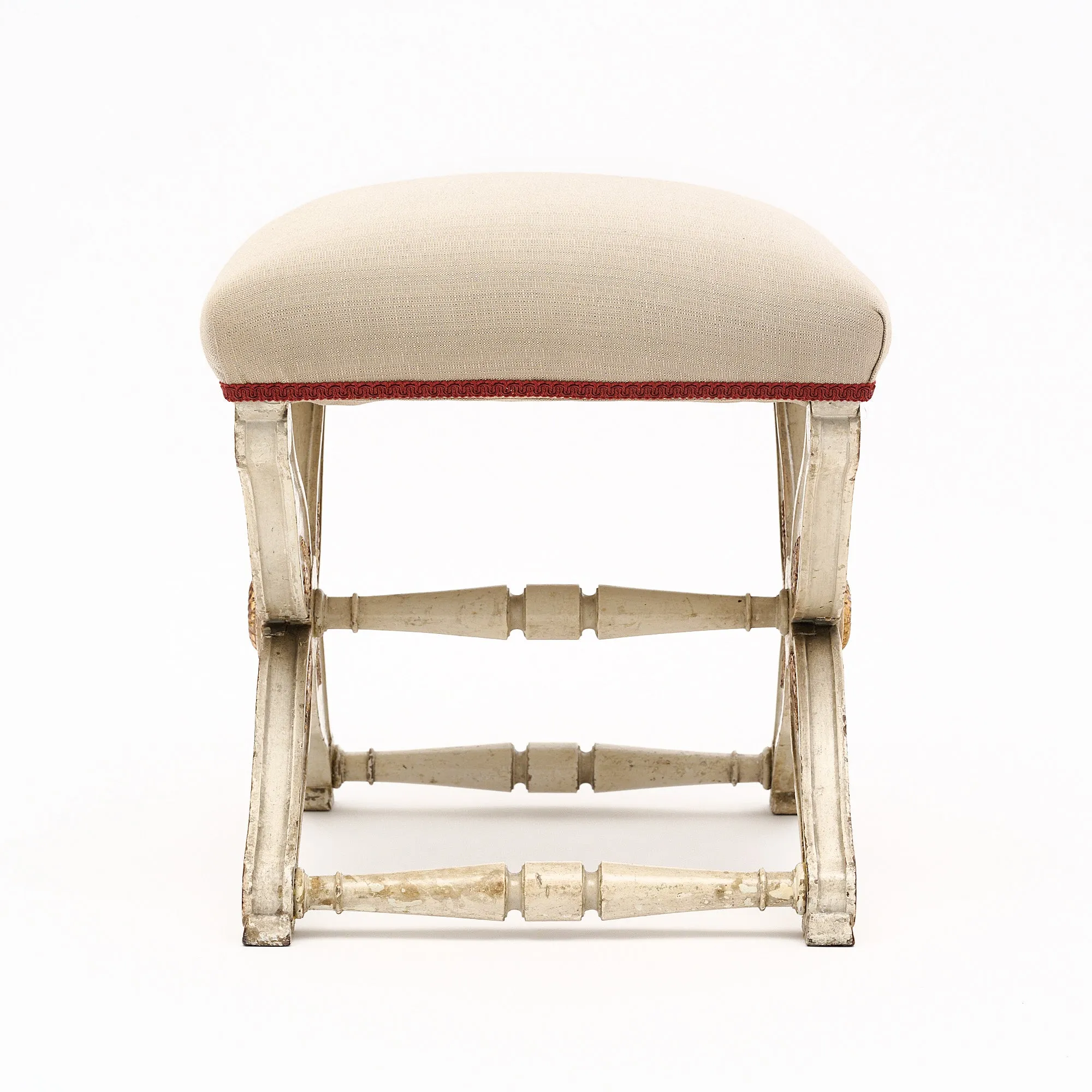 French Antique Curule Stool