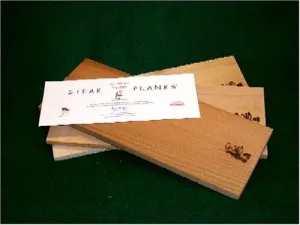 Grill Master Grilling Steak Planks Kit (4 pack each of Cedar, Alder, and Maple)