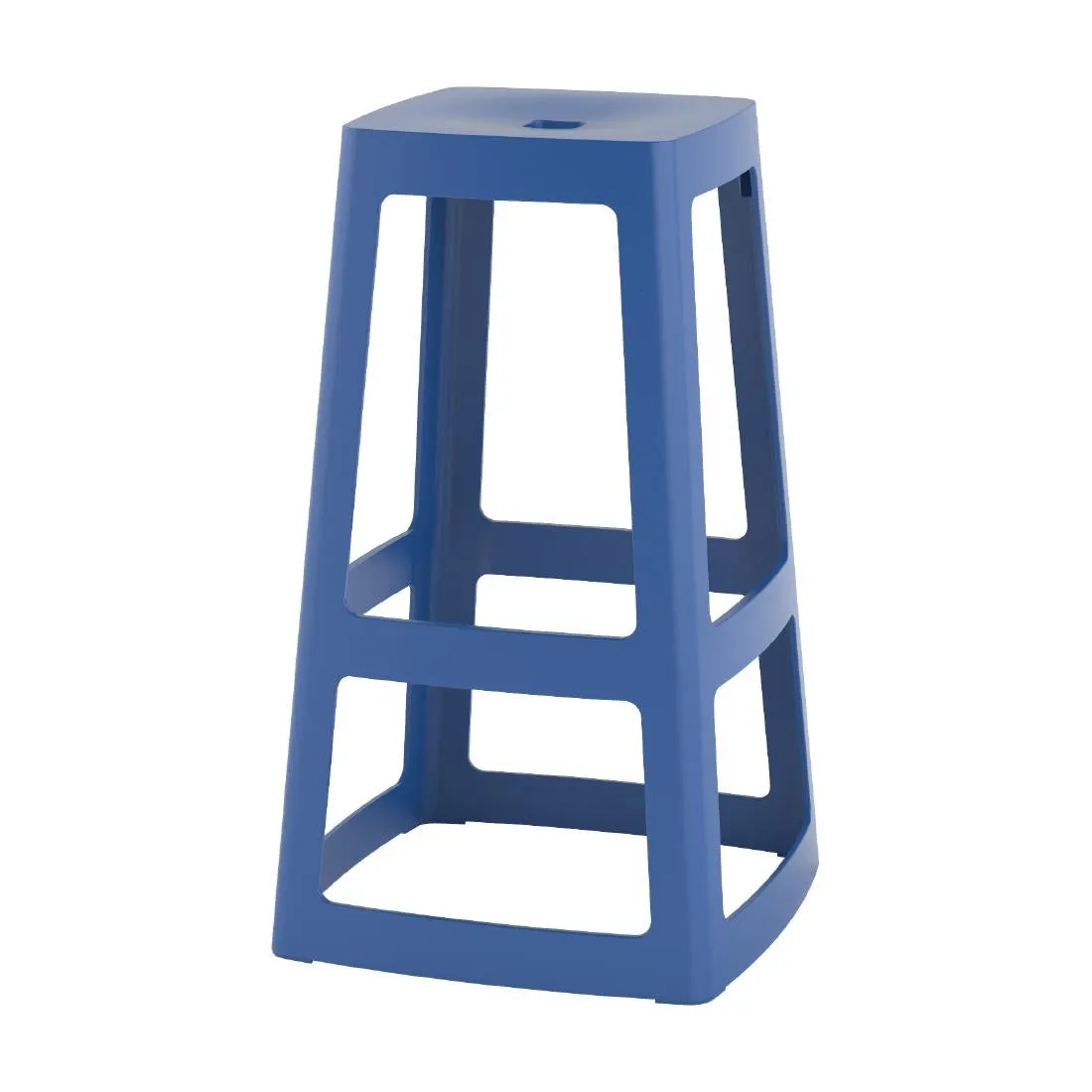 HX790 Origin Base High Stool Violet Blue 450x450x750mm (Pack of 2)