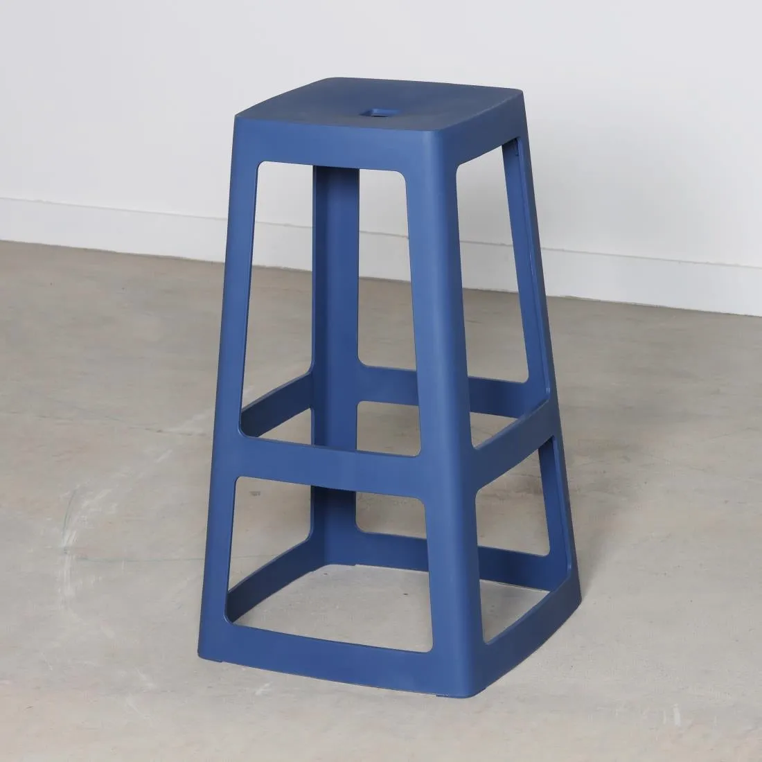 HX790 Origin Base High Stool Violet Blue 450x450x750mm (Pack of 2)