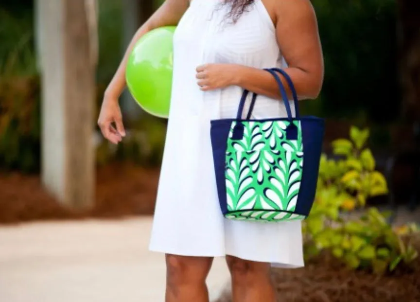 Island Palm Cooler Tote