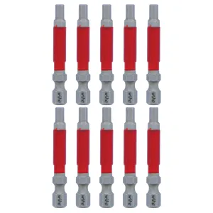 MaxxTor Impact Power Bit Hex 3/16" x 49mm - 10 Pack