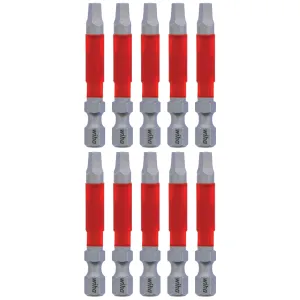 MaxxTor Impact Power Bit Square #3 x 49mm - 10 Pack