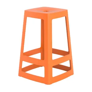 Origin Base Mid Stool Signal Orange 430x430x560mm (Pack of 2)