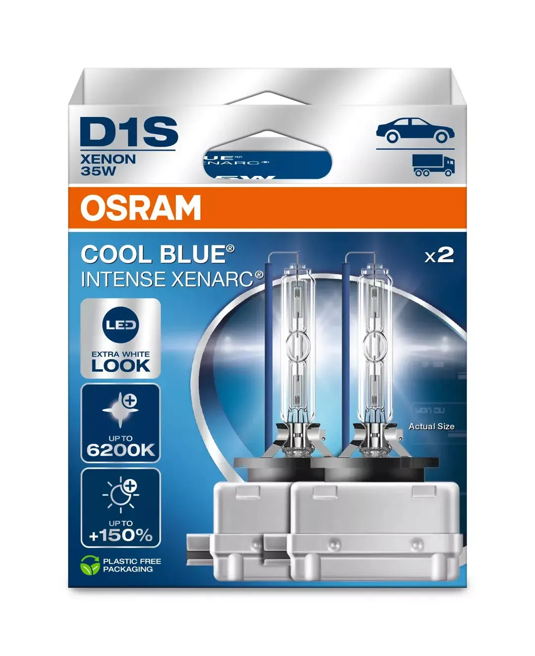 Osram D1S Cool Blue Intense Next Gen 66140CBN-2HB Duo box HID xenon bulbs