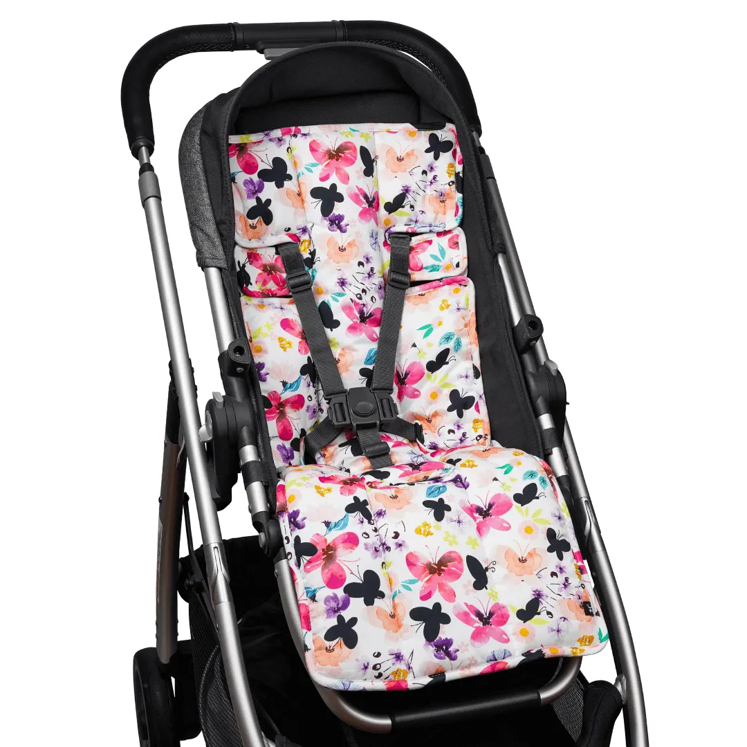 Pram Liner - Floral Butterfly