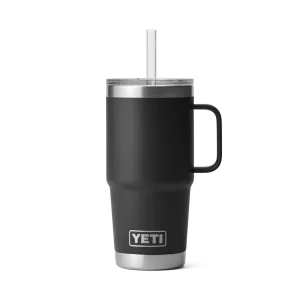 Rambler® 25 oz Mug w/Straw Lid - Black