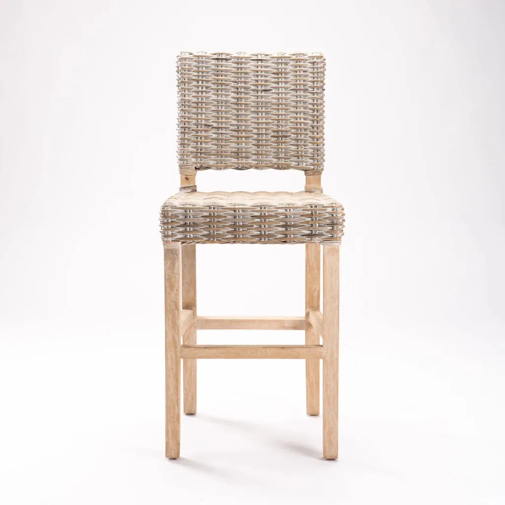 RITA WHITEWASH KITCHEN STOOL