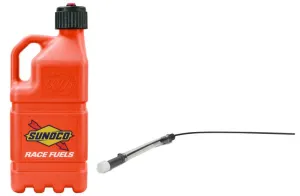 Sunoco Gen 3 5 Gallon Utility Jug - O-Ring Seal Cap - Vent - Filler Hose - Square - Orange