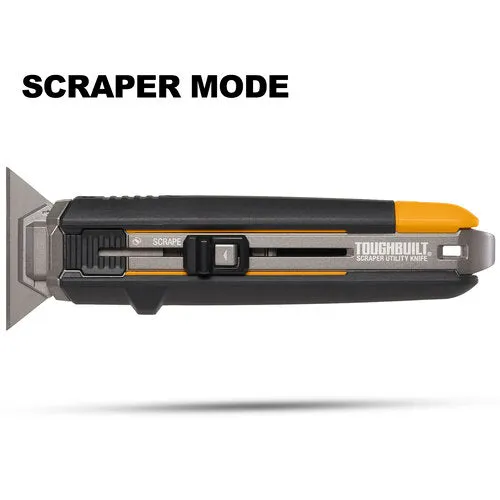 ToughBuilt 2-in-1 6-in Steel Grey Scraper and Utility Knife