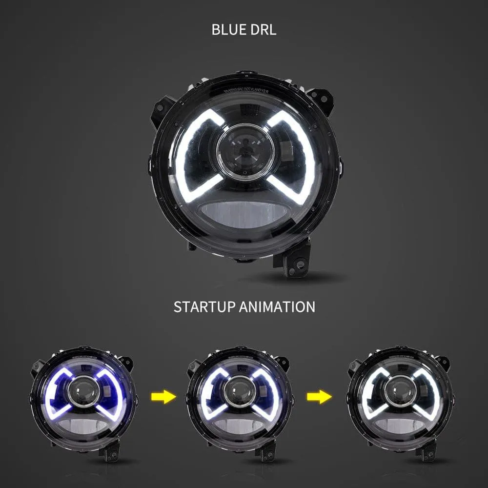 VLAND LED Headlights For Jeep Wrangler JL & Gladiator 2018-2023 [DOT. SAE.]