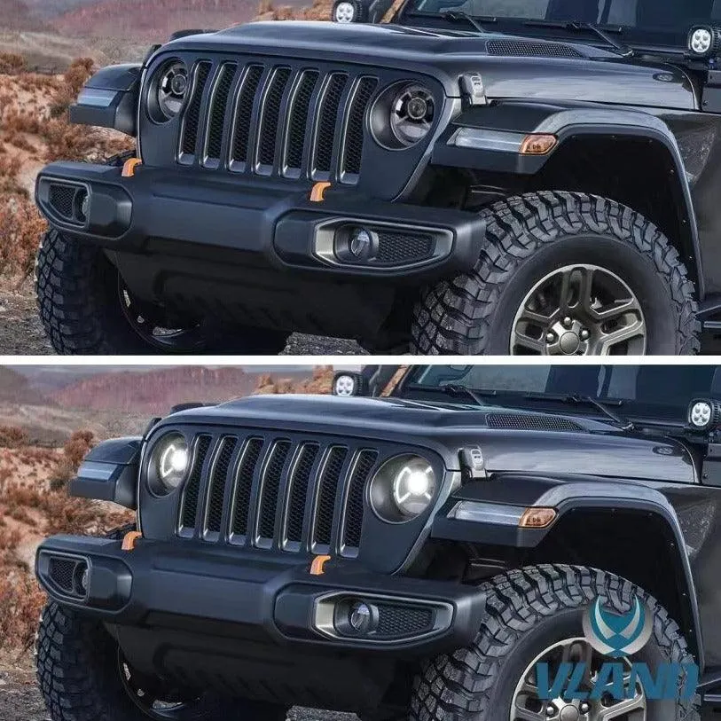 VLAND LED Headlights For Jeep Wrangler JL & Gladiator 2018-2023 [DOT. SAE.]