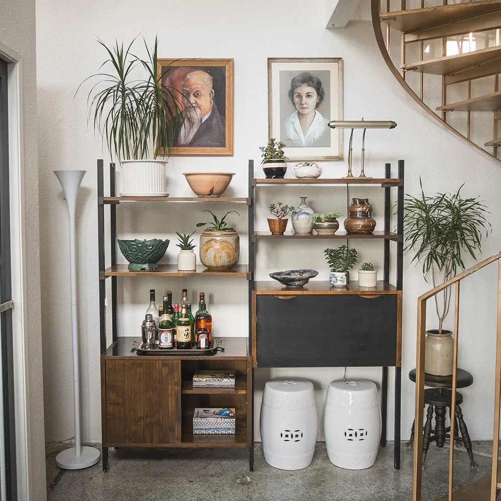 White Garden Stools