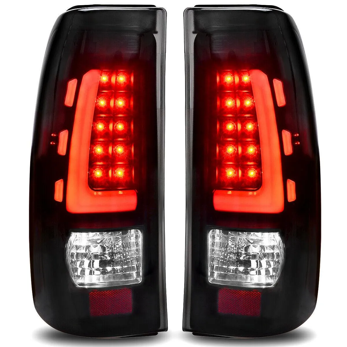 YITAMOTOR® For 1999-2002 Chevy Silverado 1500 2500 3500 Headlights   LED Tail Lights