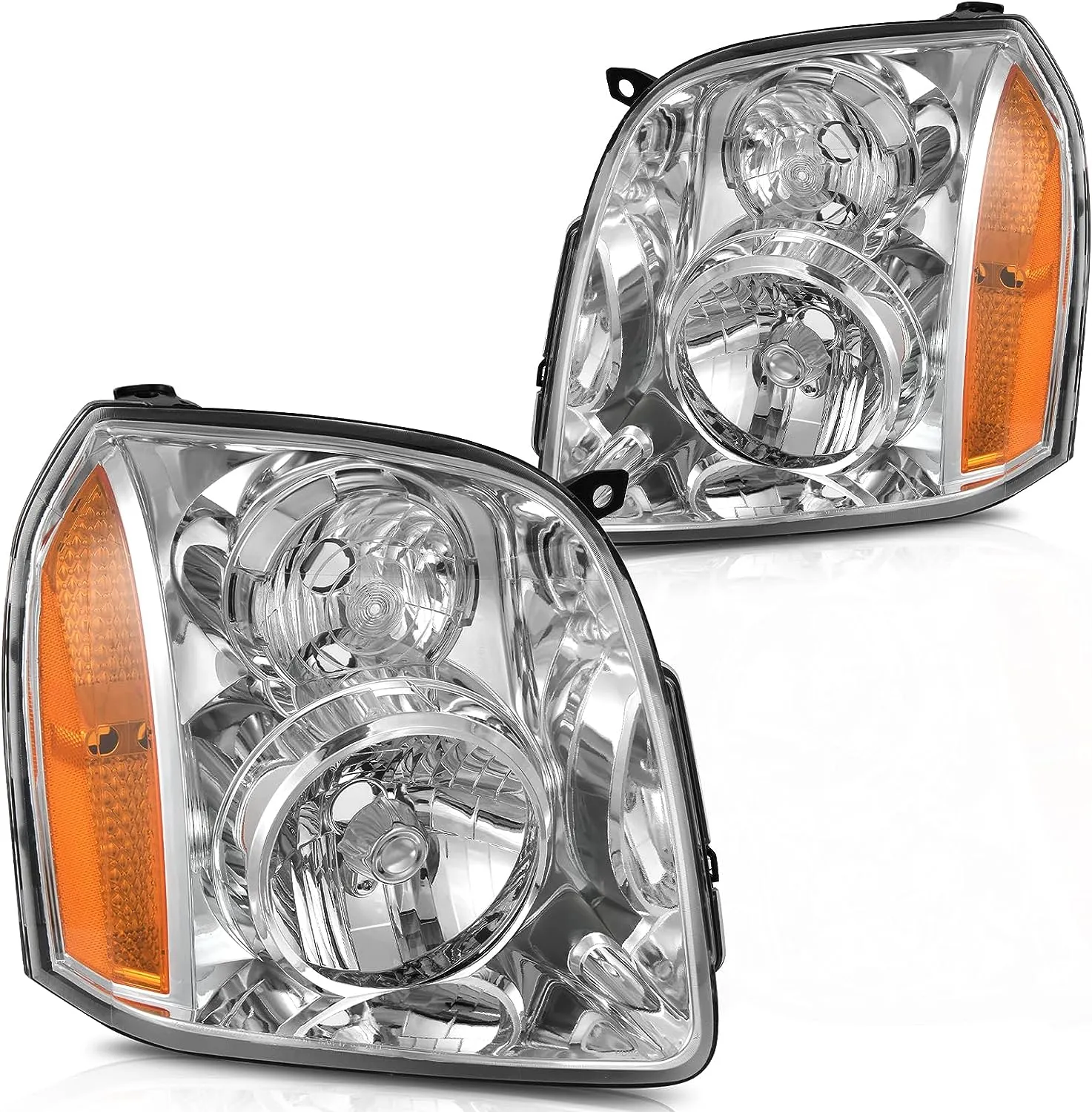 YITAMOTOR® For 2007-2014 GMC Yukon Denali XL1500 2500 Headlights 07-14 Headlamps Left Right