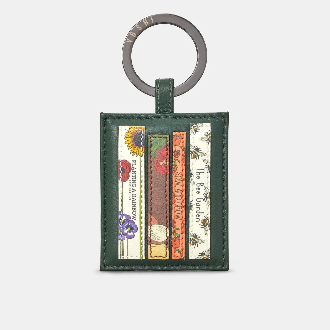 Yoshi Green Fingers Bookworm Leather Keyring